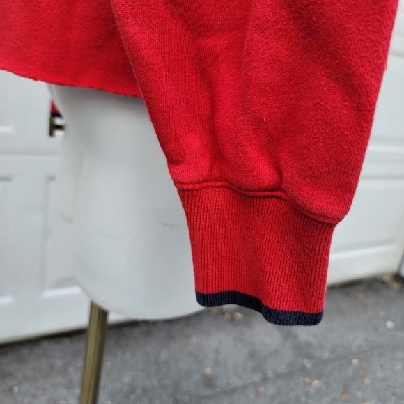 Disneyland Mickey Mouse Vintage Altered Red Sweatshirt Spirit Jersey Medium - Picture 10 of 10